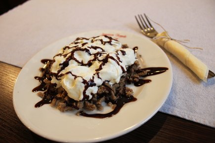 Gesztenyepüré csokoládéöntettel